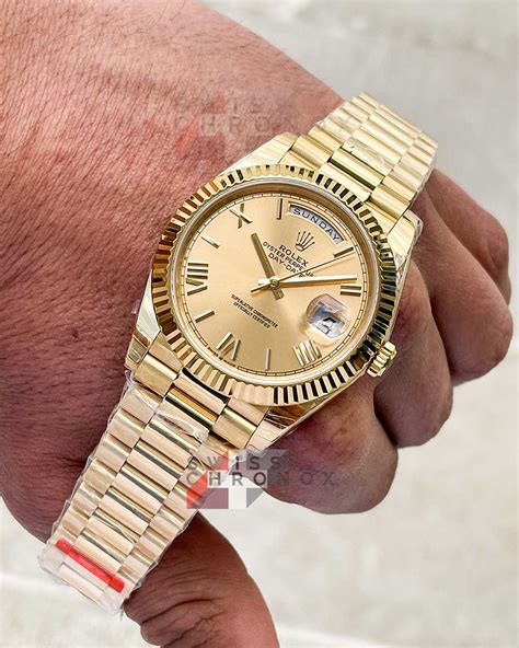 vintage rolex day date 40 yellow gold|40 mm Rolex date just.